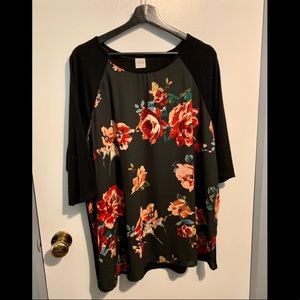 Vernon Mixed Material Top